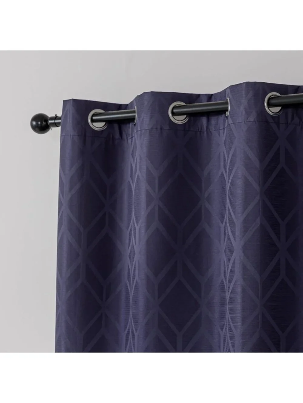 Dark Blue 100% Blackout Curtains - Thermal Insulated Drapes for Living Room
